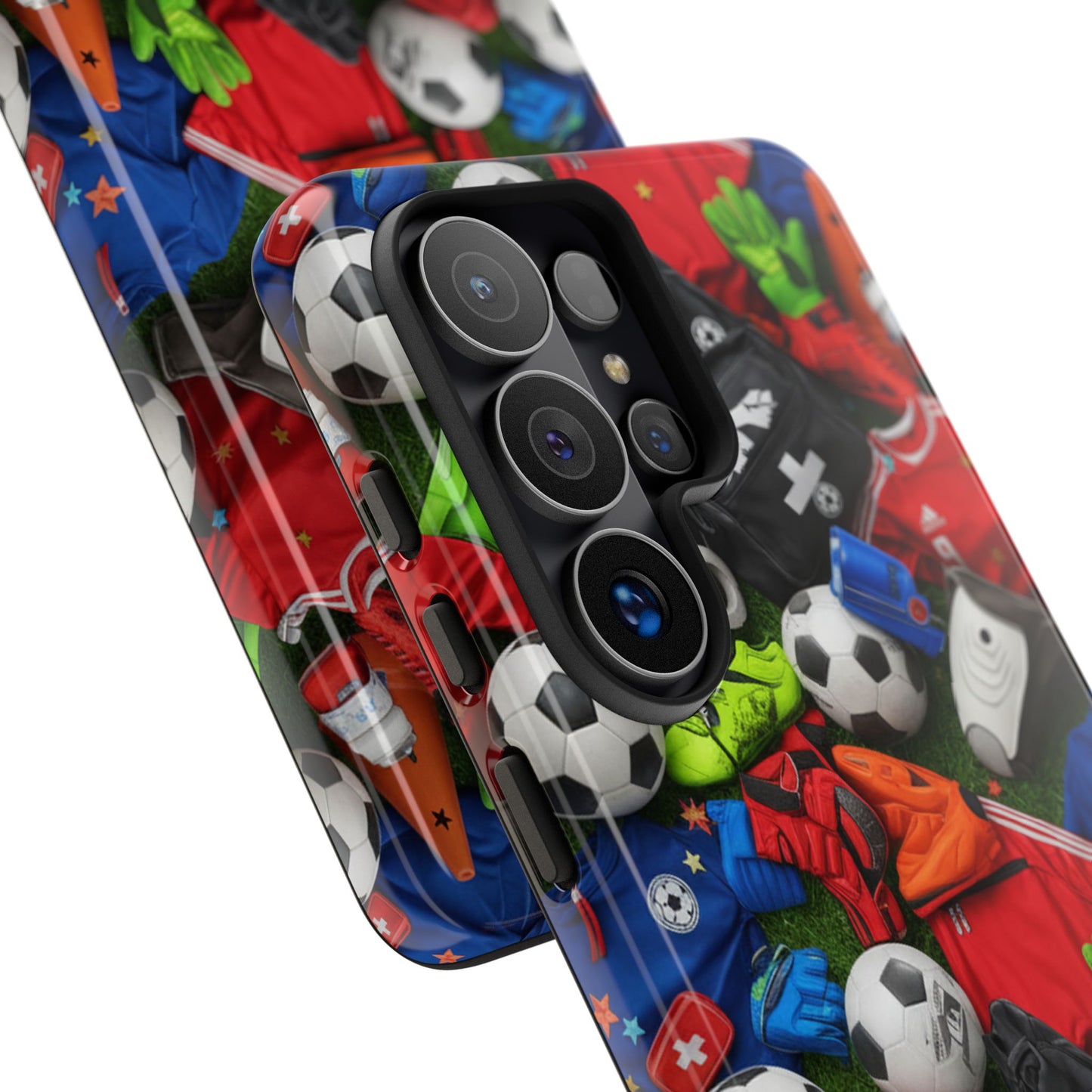 Soccer Ball Pattern Phone Case – Sports Fan Tough Protective Game Day Case