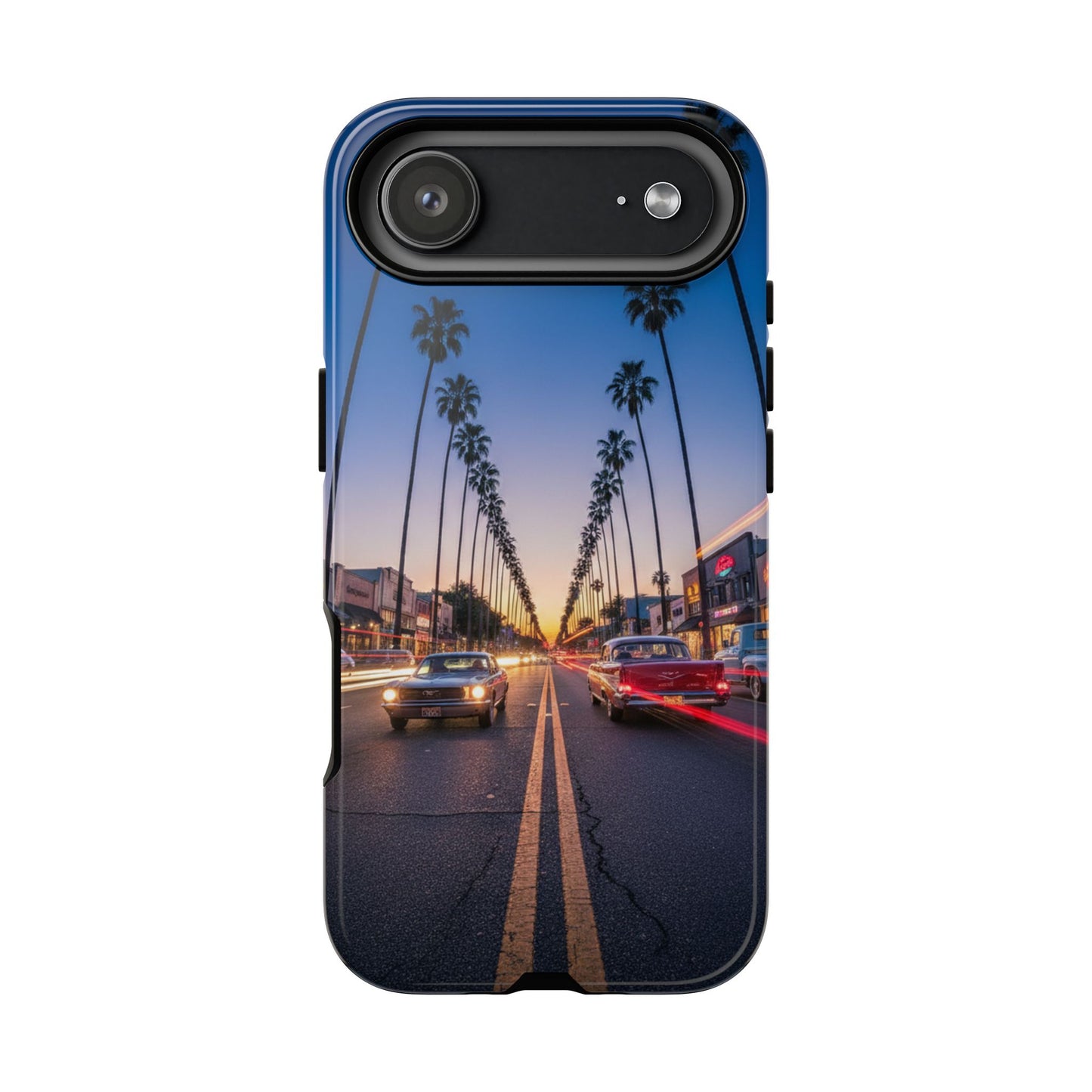 LA Sunset Boulevard Phone Case | Palm Tree Sunset Aesthetic | City Night Tough Case