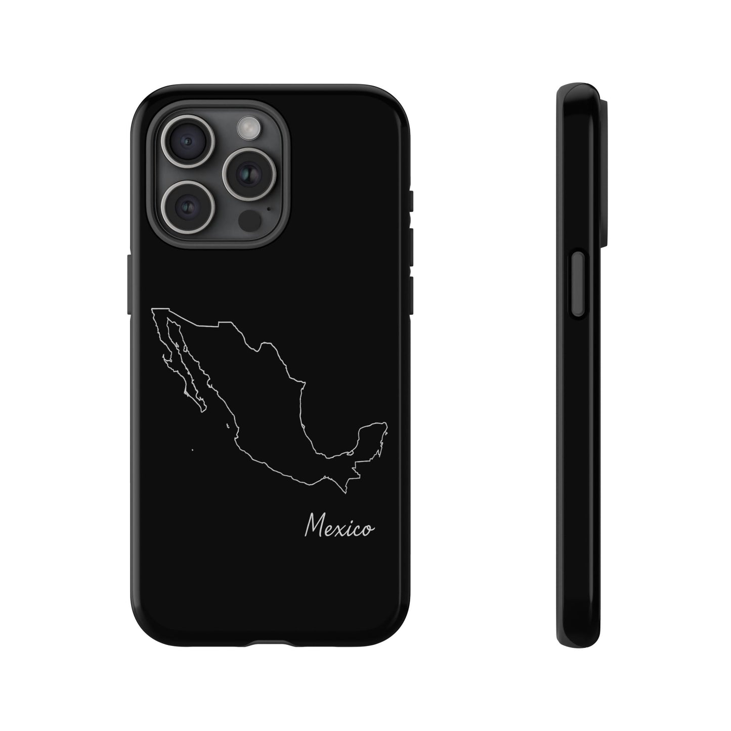 Mexico Outline Phone Case – Minimal Country Map Tough Case (iPhone, Samsung, Pixel)