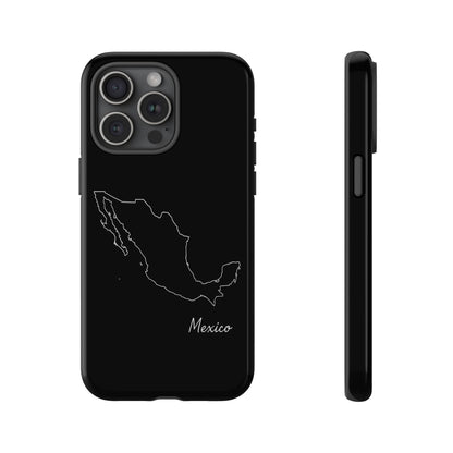 Mexico Outline Phone Case – Minimal Country Map Tough Case (iPhone, Samsung, Pixel)