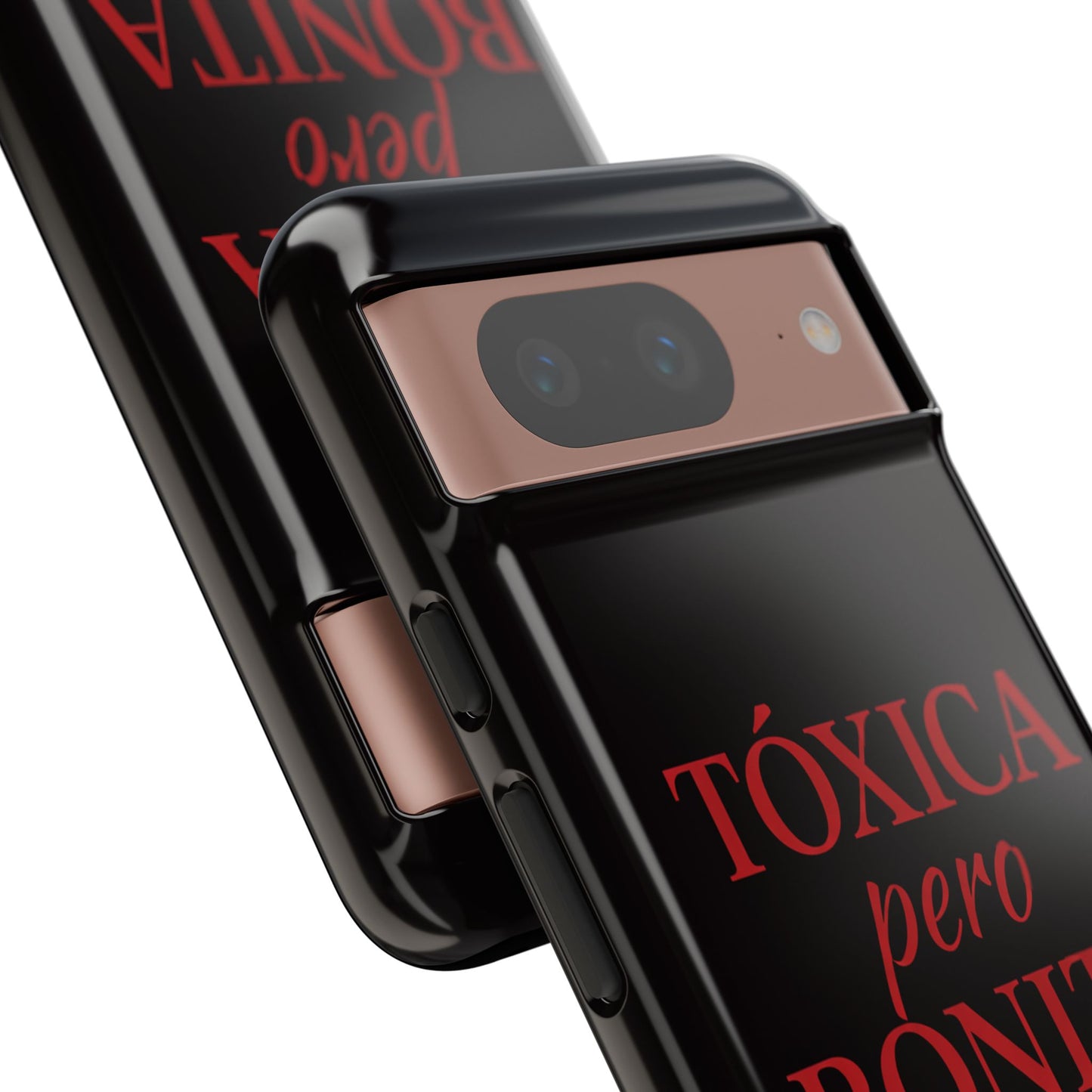 Toxica Pero Bonita Phone Case, Latina Quote Case, Red Lips Aesthetic, Spanish Saying Case, Trendy Tough Cover