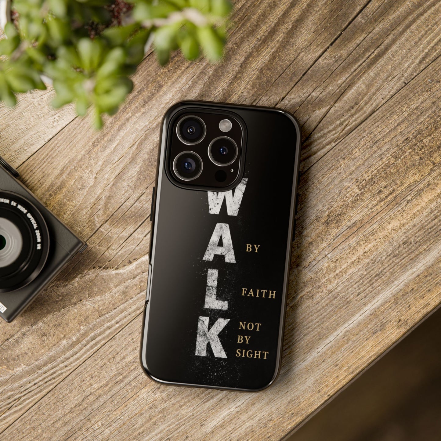 Walk by Faith Not by Sight Christian Phone Case Bible Verse Faith Cover