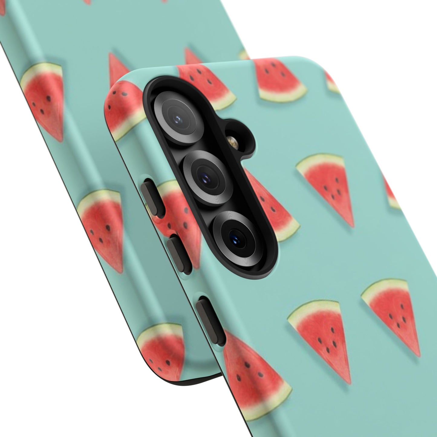 Watermelon Phone Case – Pastel Blue Summer Fruit Tough Case (iPhone, Samsung, Pixel)