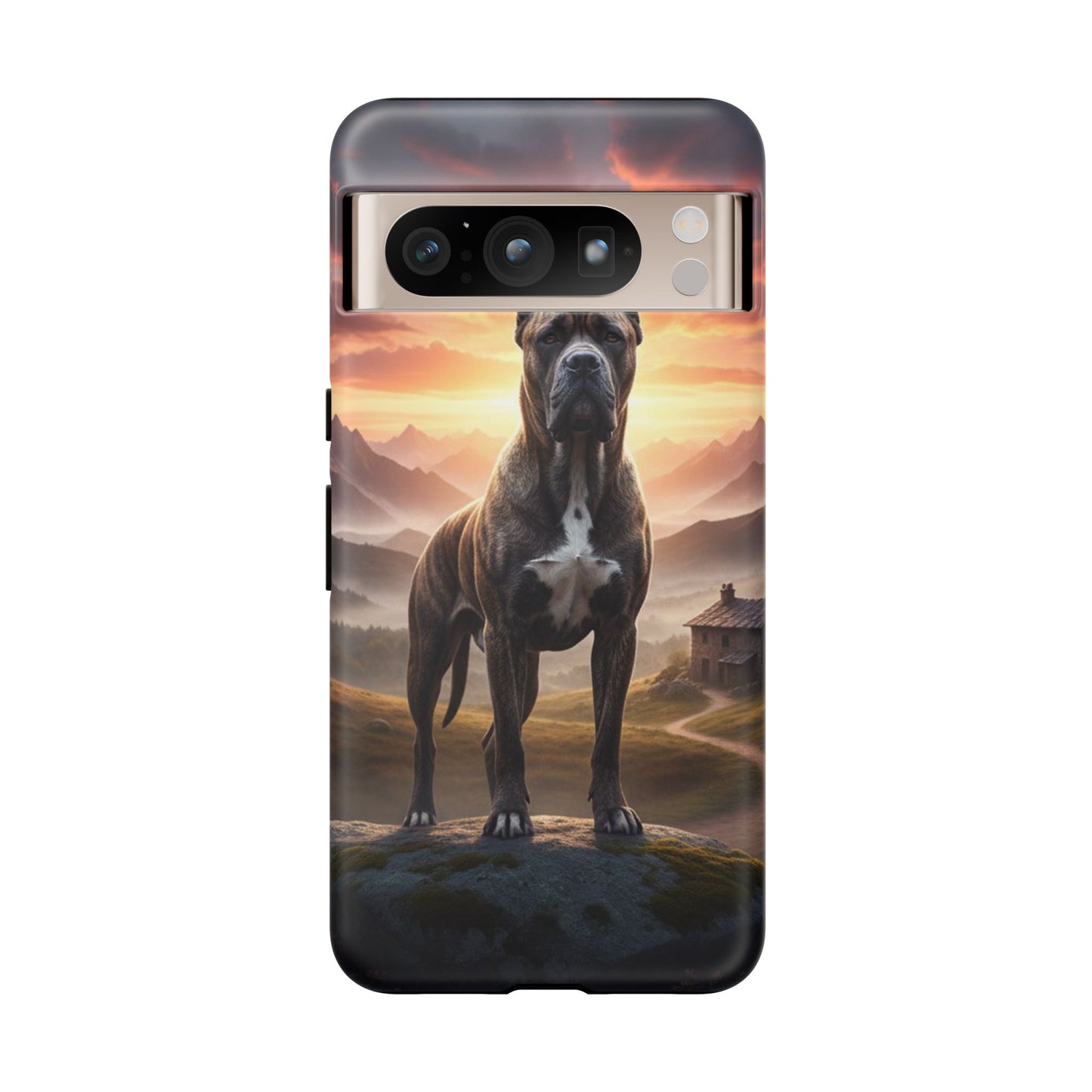 Cane Corso Phone Case – Guard Dog Sunset Tough Case (iPhone, Samsung, Pixel) | Dog Lover Gift
