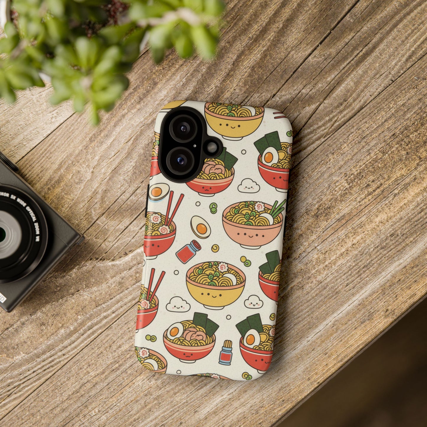 Kawaii Ramen Phone Case – Cute Japanese Food Pattern | Noodle Bowl Aesthetic Case