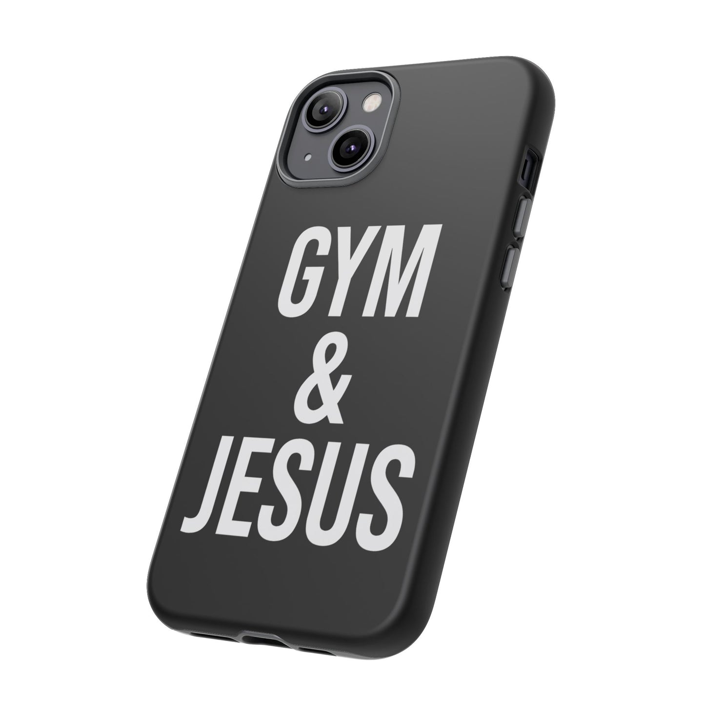 Gym & Jesus Phone Case Christian Faith Workout Gym Motivation Case