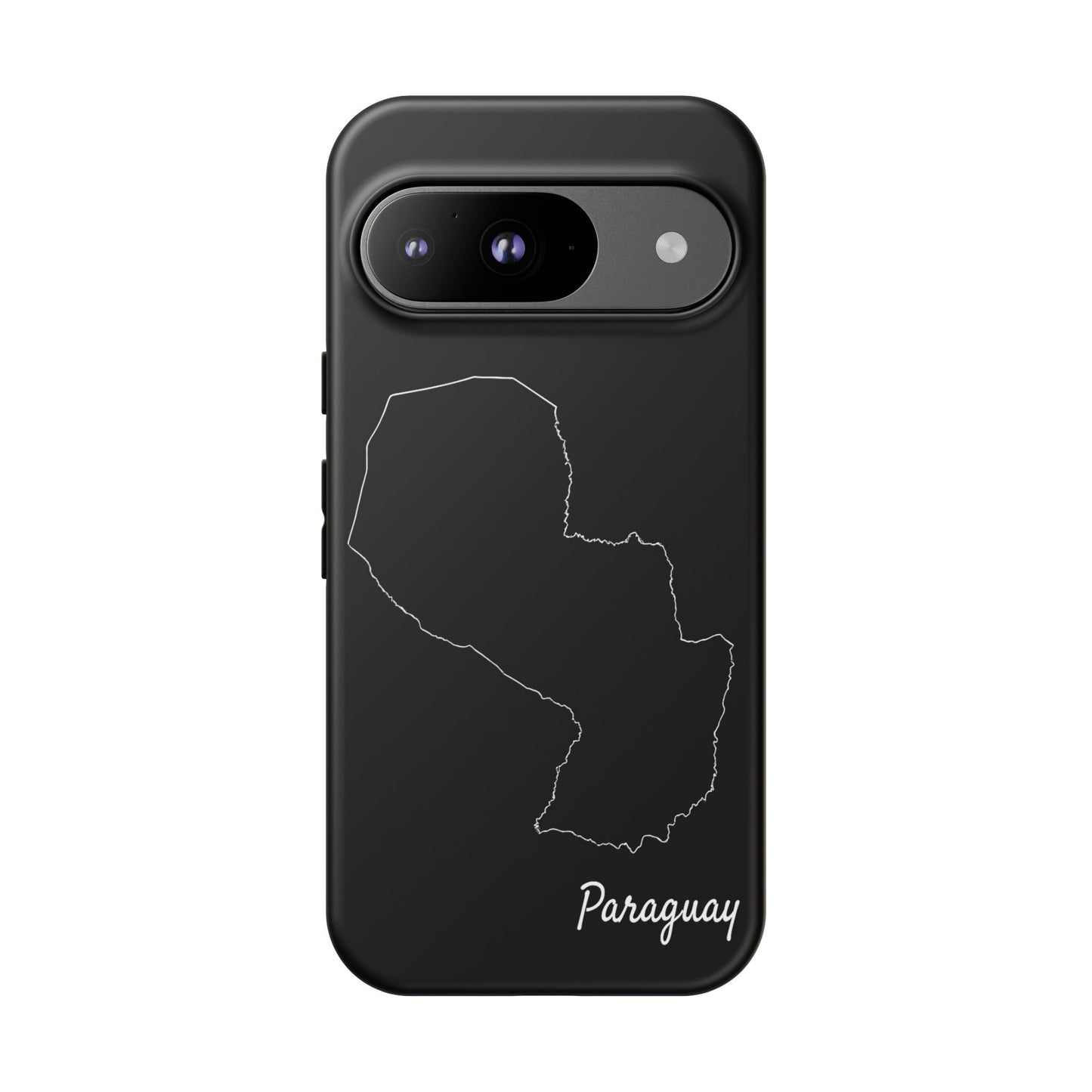 Paraguay Outline Phone Case – Minimal Country Map Tough Case (iPhone, Samsung, Pixel)
