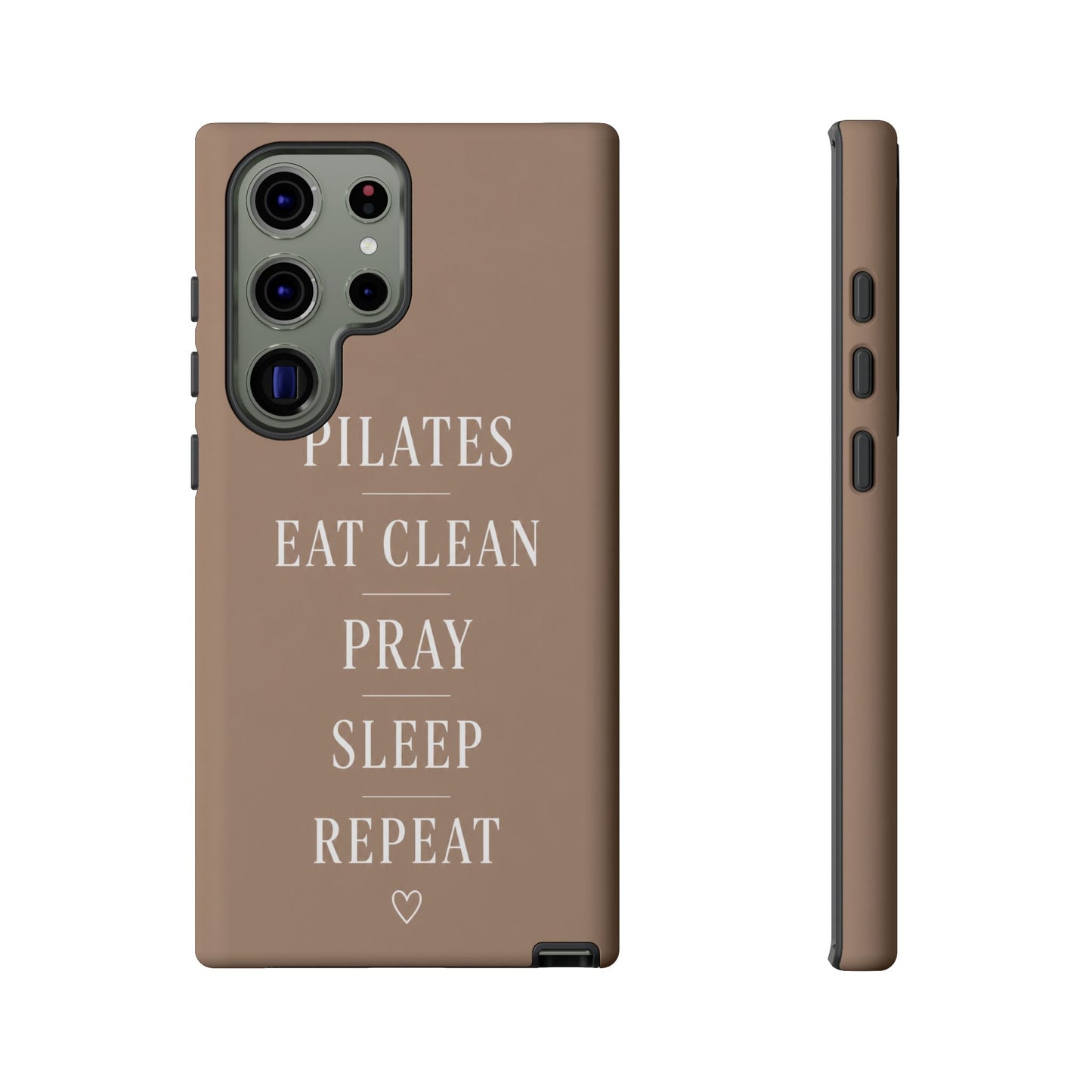 Pilates Phone Case | Eat Clean Pray Sleep Repeat Aesthetic | Wellness Girl Gift
