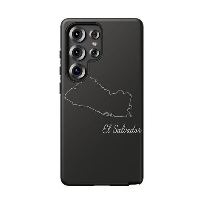 El Salvador Outline Phone Case – Minimal Country Map Tough Case (iPhone, Samsung, Pixel)