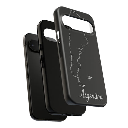 Argentina Outline Phone Case – Minimal Country Map Tough Case (iPhone, Samsung, Pixel)