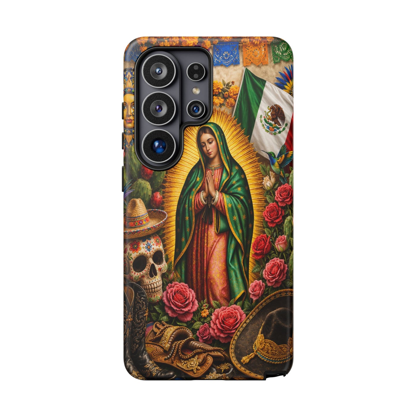 Virgen de Guadalupe Phone Case Mexican Floral iPhone Samsung Pixel Case