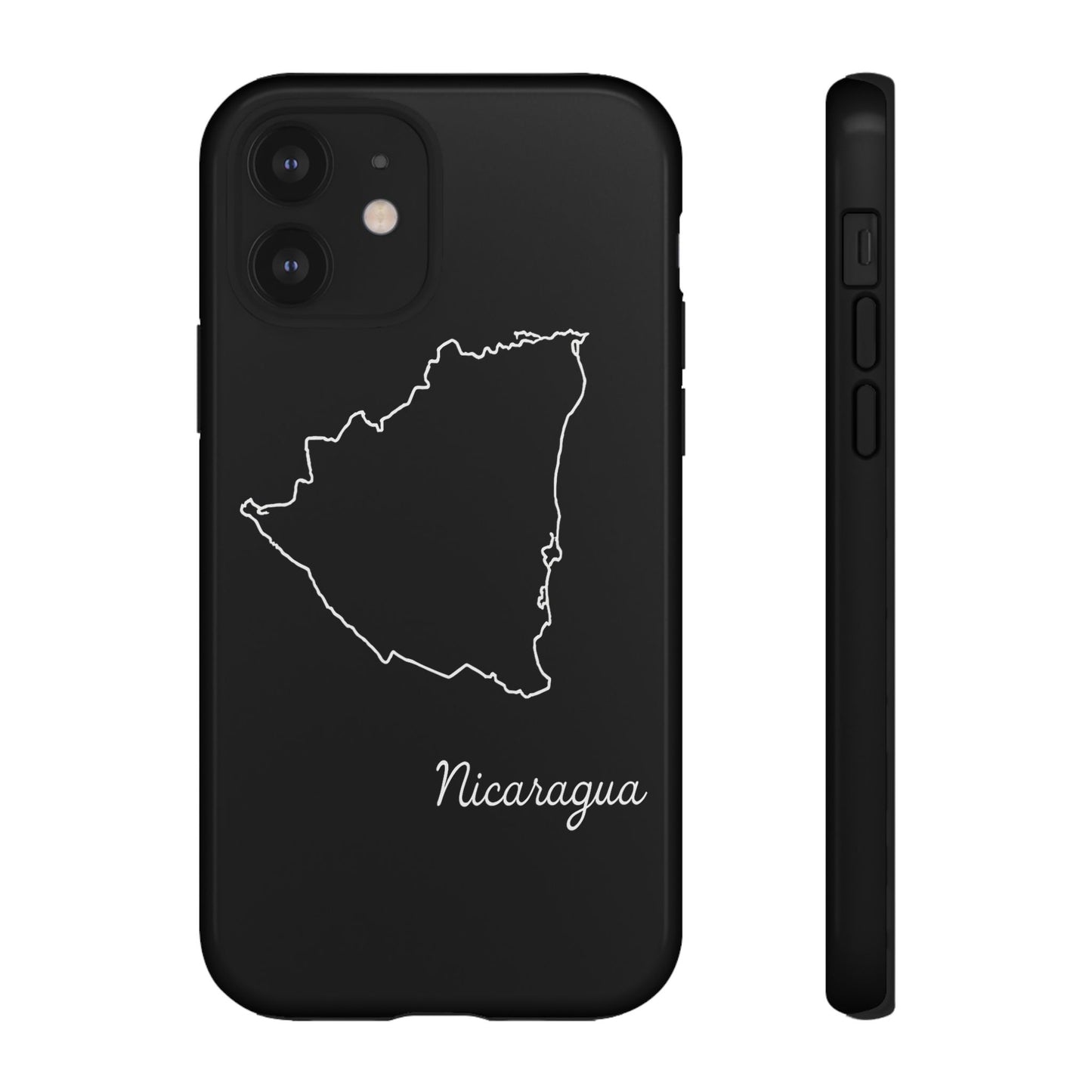 Nicaragua Outline Phone Case – Minimal Country Map Tough Case (iPhone, Samsung, Pixel)