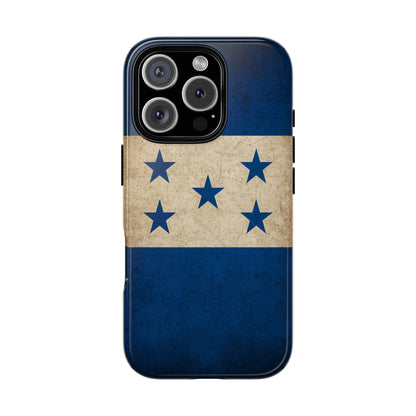 Honduras Flag Phone Case | Vintage Honduran Flag iPhone & Samsung Tough Protective Case