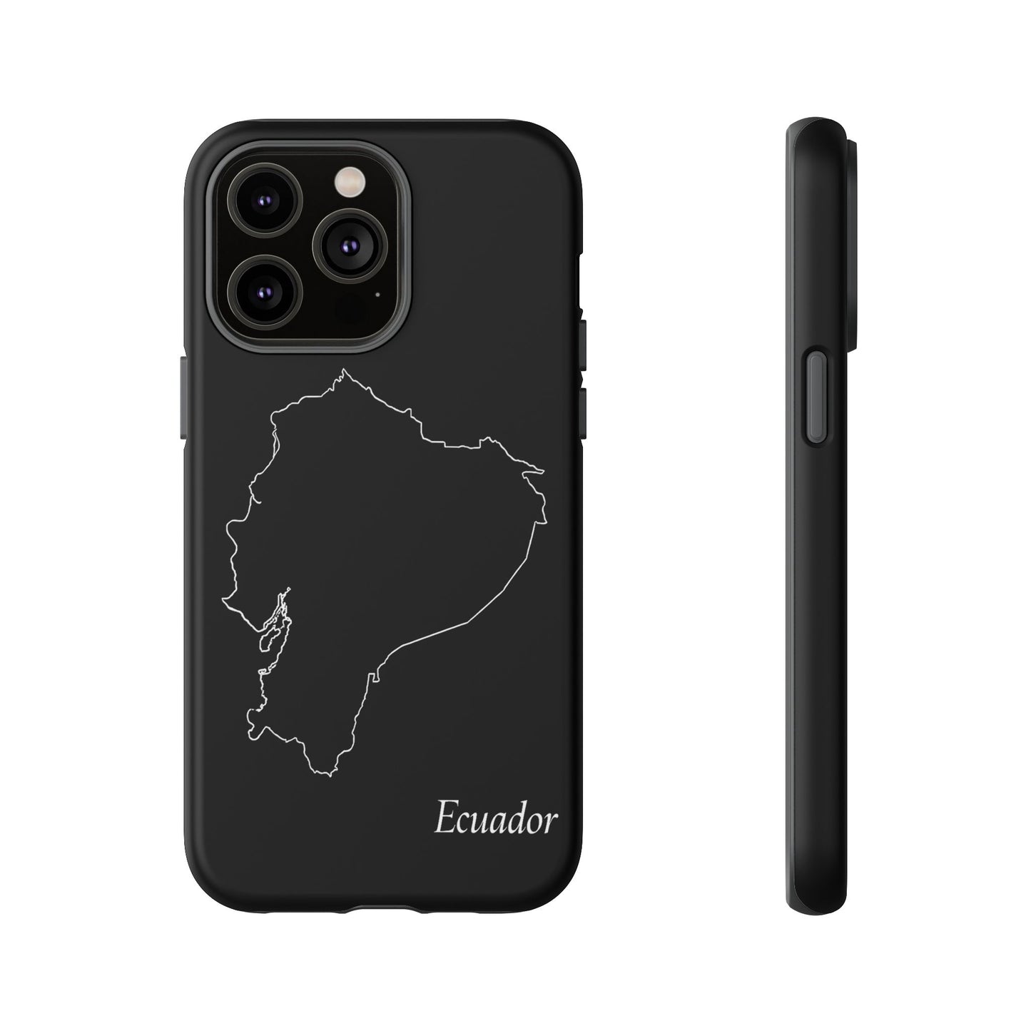 Ecuador Outline Phone Case – Minimal Country Map Tough Case (iPhone, Samsung, Pixel)