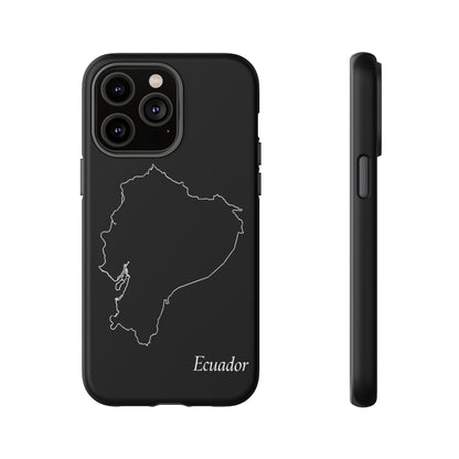 Ecuador Outline Phone Case – Minimal Country Map Tough Case (iPhone, Samsung, Pixel)