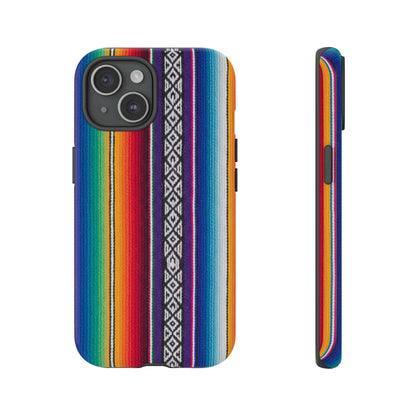 Serape Stripe Phone Case – Colorful Mexican Blanket Pattern Tough Case