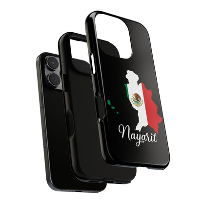 Nayarit Mexico Flag Map Phone Case | Mexican American Pride Tough Case for iPhone & Samsung