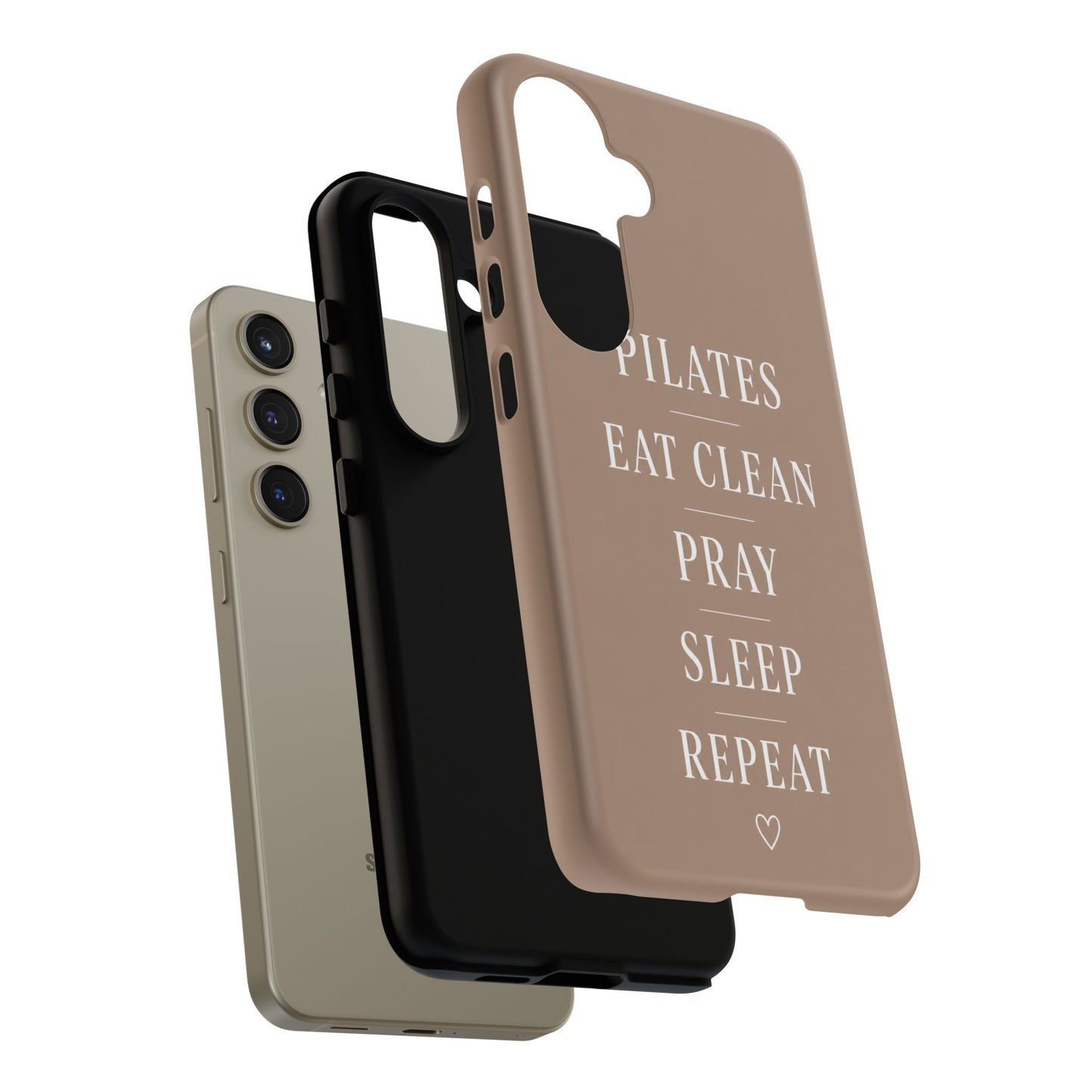 Pilates Phone Case | Eat Clean Pray Sleep Repeat Aesthetic | Wellness Girl Gift