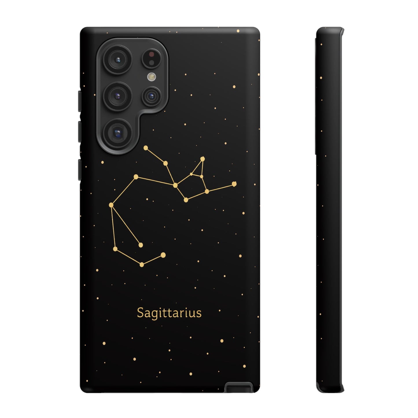 Sagittarius Zodiac Constellation Phone Case – Luxe Gold Celestial Cover