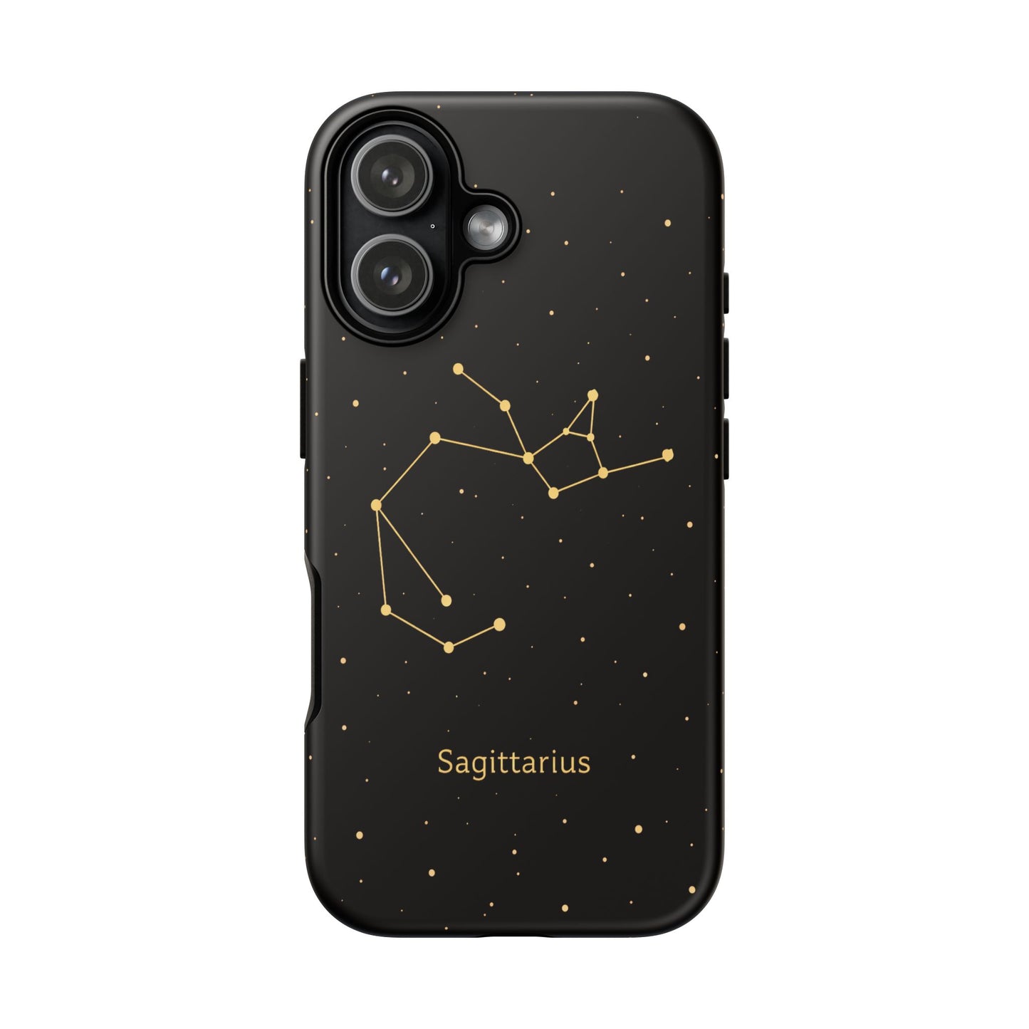 Sagittarius Zodiac Constellation Phone Case – Luxe Gold Celestial Cover