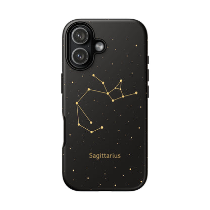 Sagittarius Zodiac Constellation Phone Case – Luxe Gold Celestial Cover