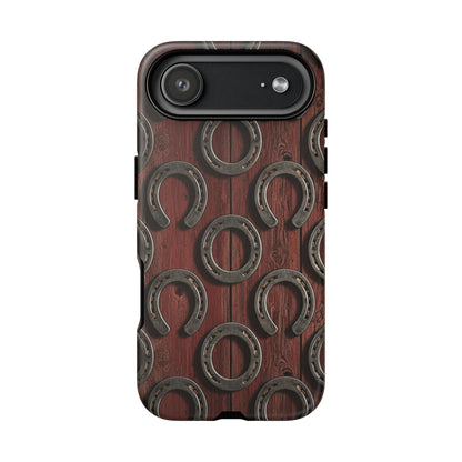 Rustic Horseshoe Western Phone Case – Cowboy Country Ranch Tough Case