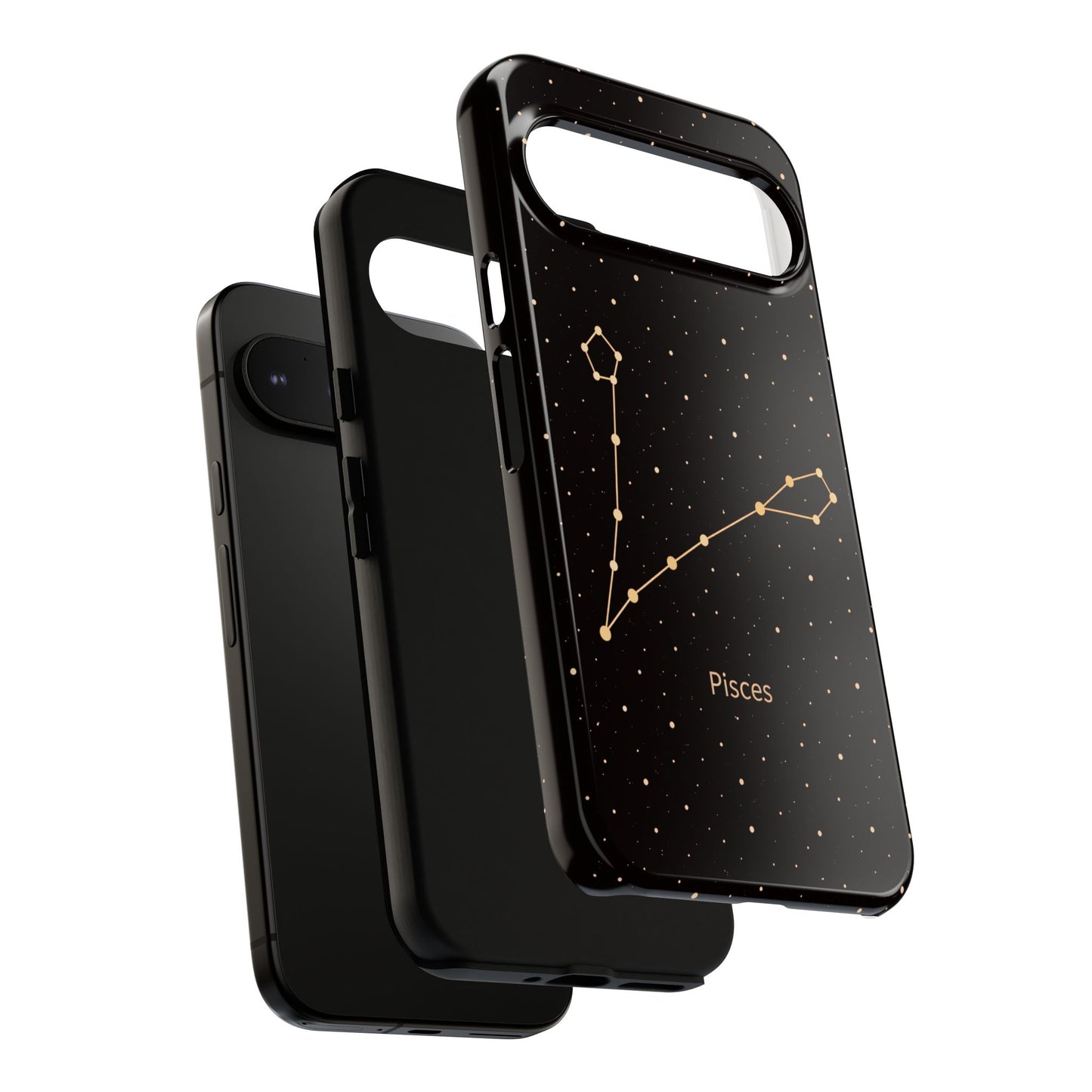 Pisces Zodiac Constellation Phone Case – Luxe Gold Celestial Cover