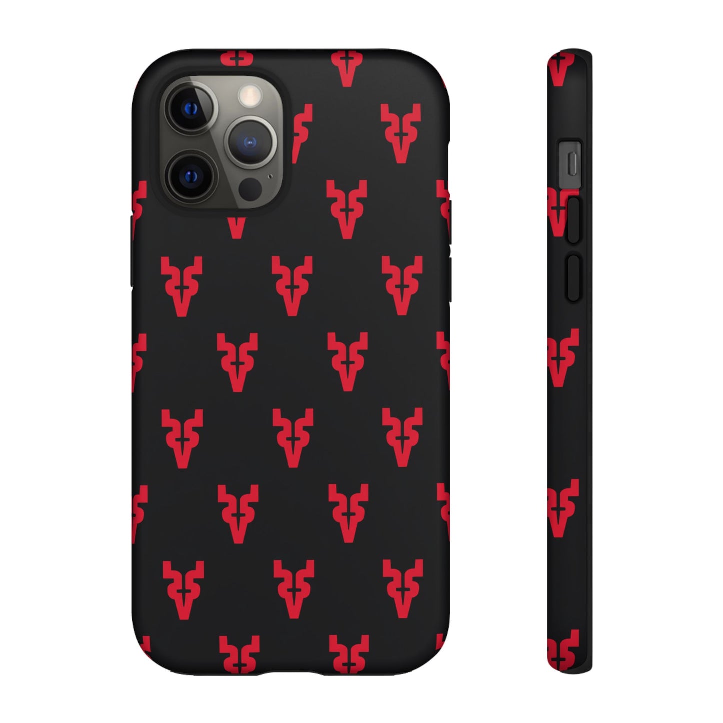 Mazatlán Bull Phone Case – Black Red Streetwear Tough Shockproof Cover