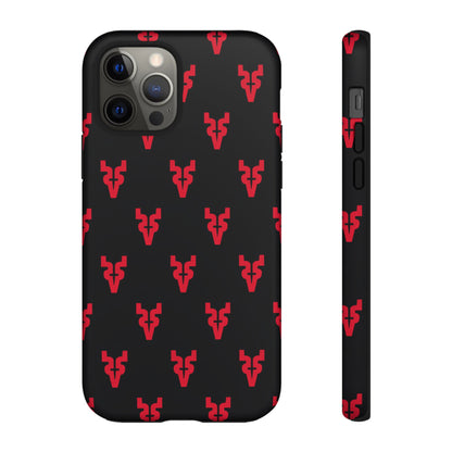 Mazatlán Bull Phone Case – Black Red Streetwear Tough Shockproof Cover