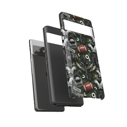 Football Pattern Phone Case – Sports Fan Tough Protective Game Day Case