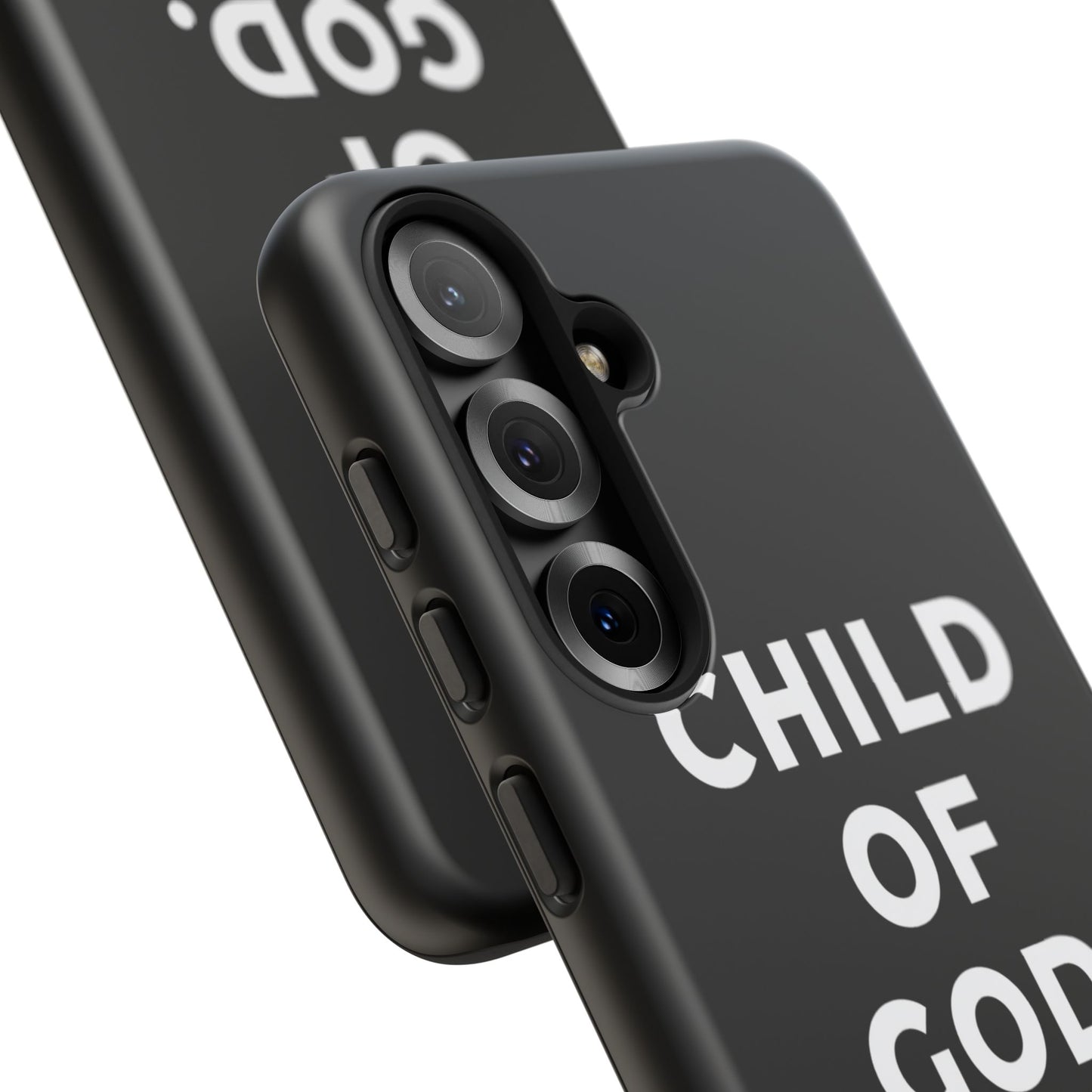 Child of God Phone Case Christian Black Aesthetic Cross Tough Cover