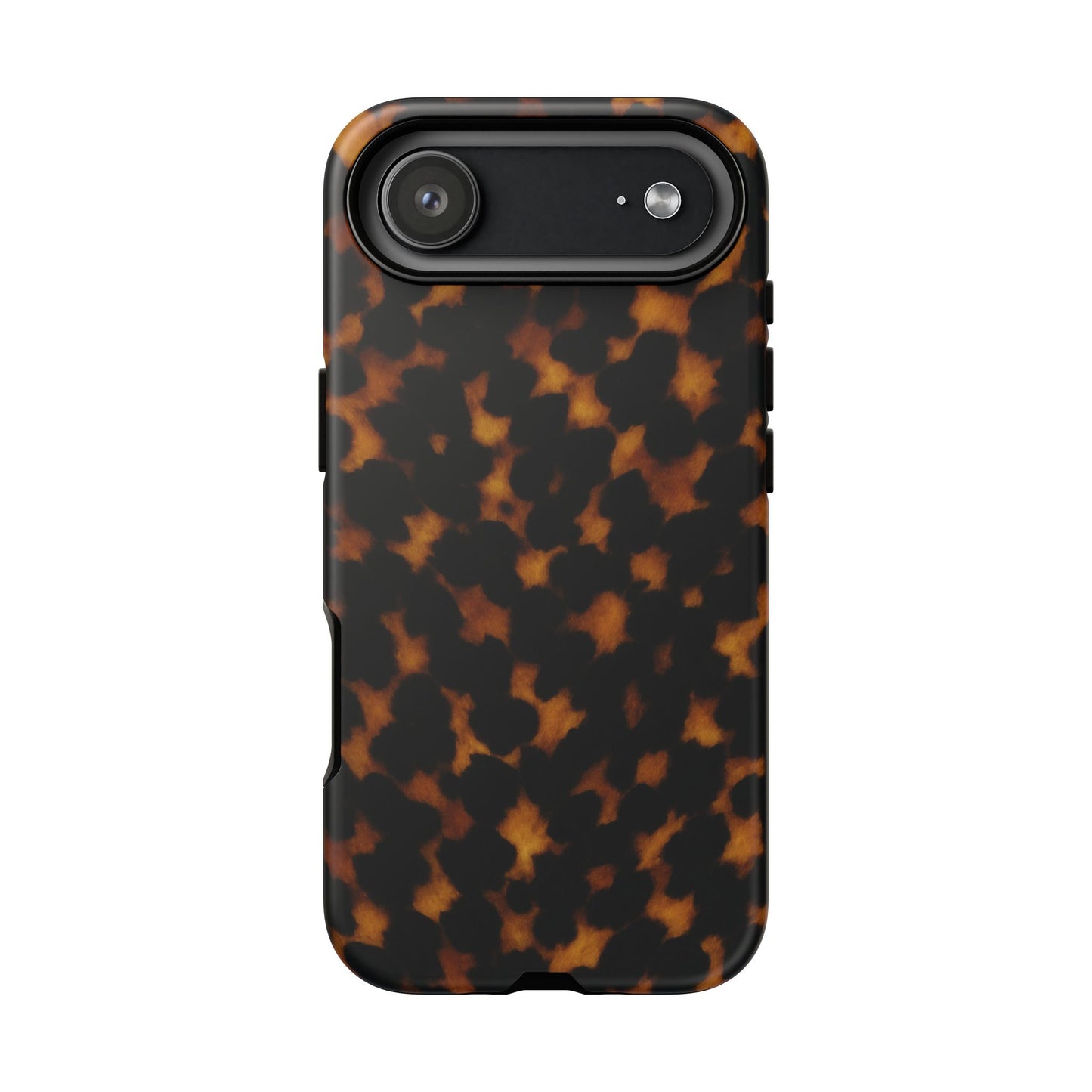 Tortoiseshell Pattern Tough Phone Case | Classic Leopard-Style Protective Cover