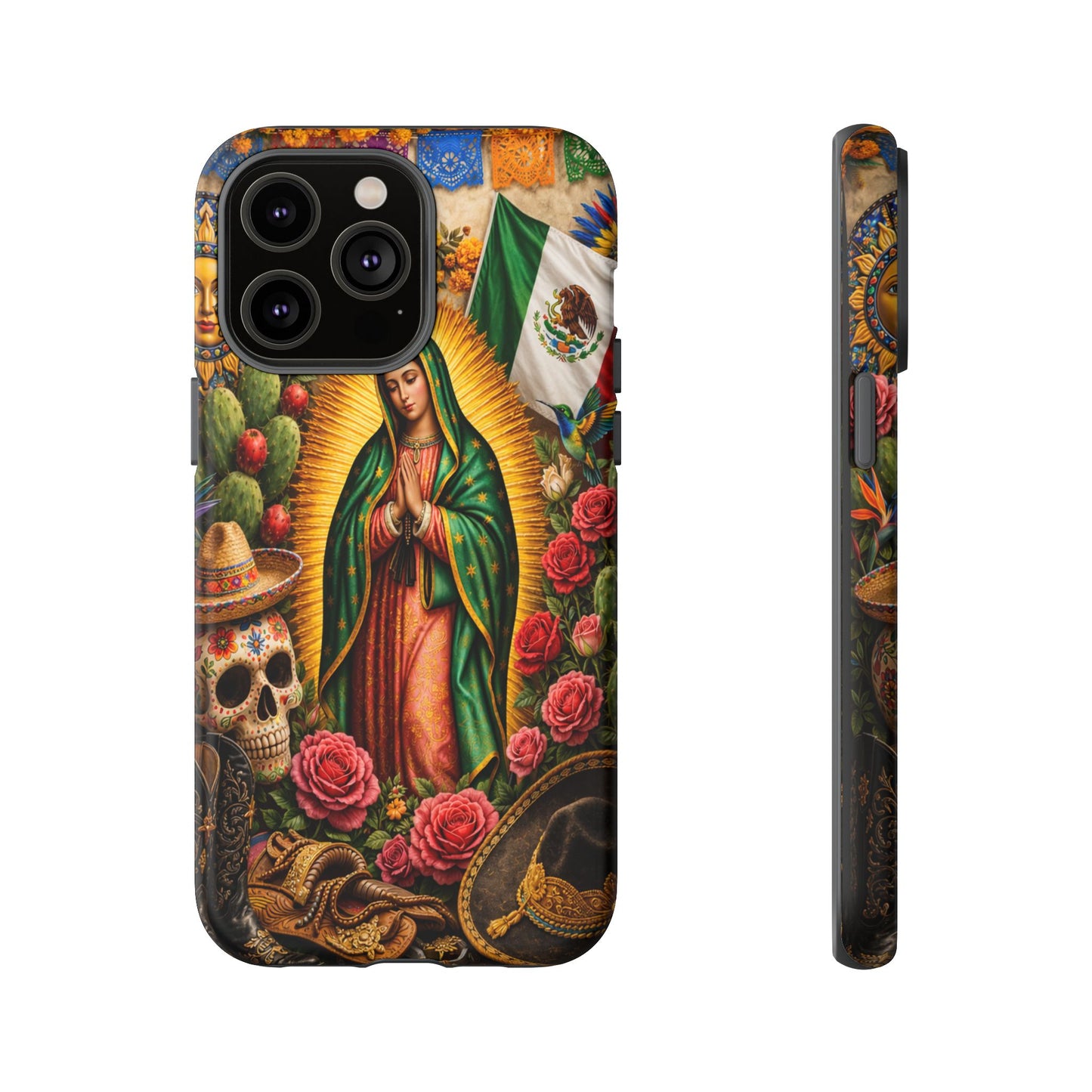Virgen de Guadalupe Phone Case Mexican Floral iPhone Samsung Pixel Case