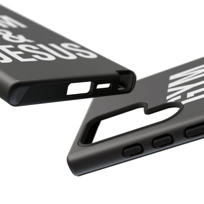 Gym & Jesus Phone Case Christian Faith Workout Gym Motivation Case