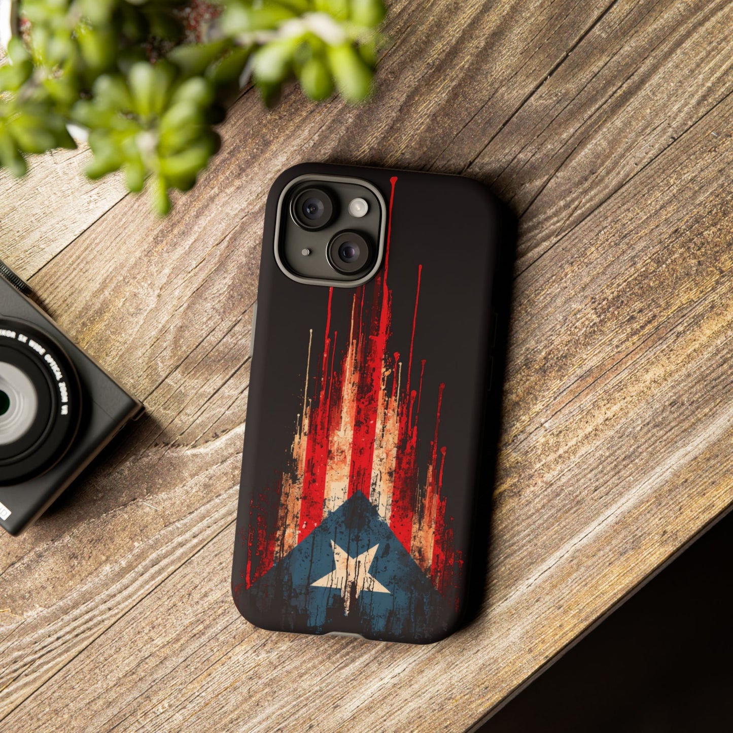 Puerto Rico Flag Phone Case | Distressed Puerto Rican Flag Tough Case | Boricua Pride Protective iPhone Samsung Cover