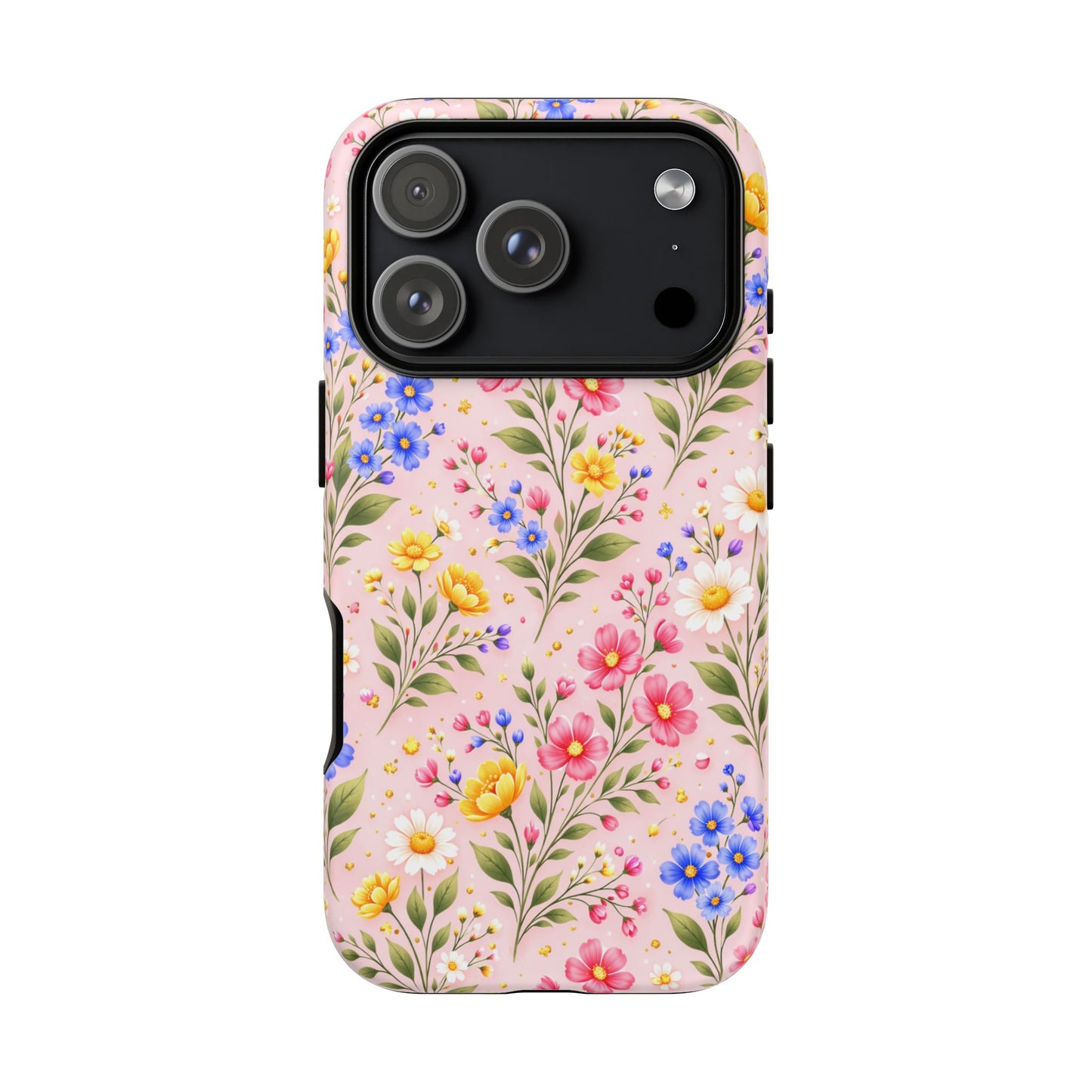 Wildflower Floral Phone Case Vintage Spring Meadow Tough Cover