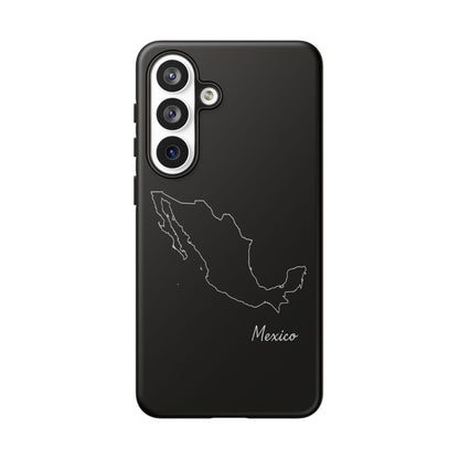 Mexico Outline Phone Case – Minimal Country Map Tough Case (iPhone, Samsung, Pixel)