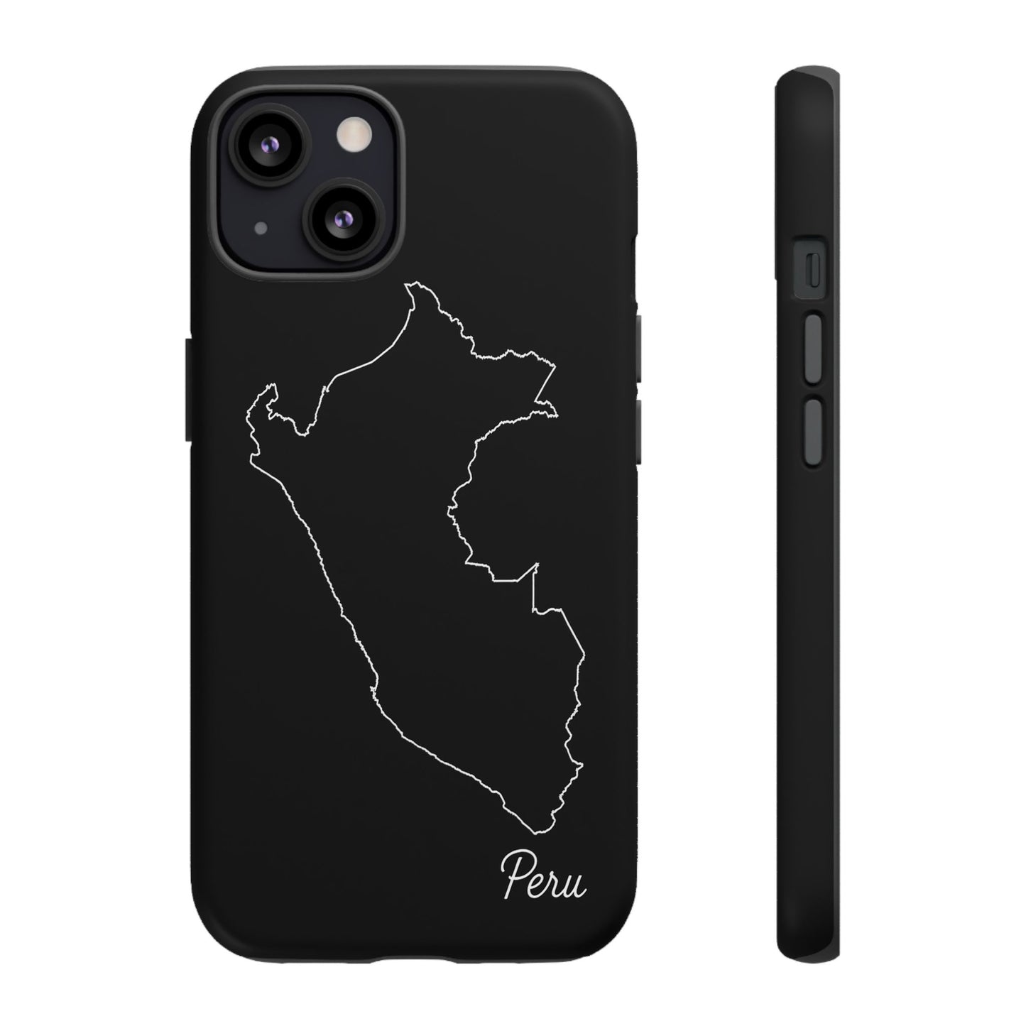 Peru Outline Phone Case – Minimal Country Map Tough Case (iPhone, Samsung, Pixel)