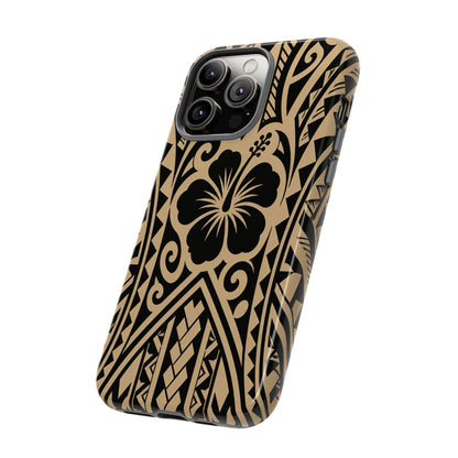 Polynesian Tribal Hawaiin Hibiscus Phone Case for iPhone Samsung Galaxy