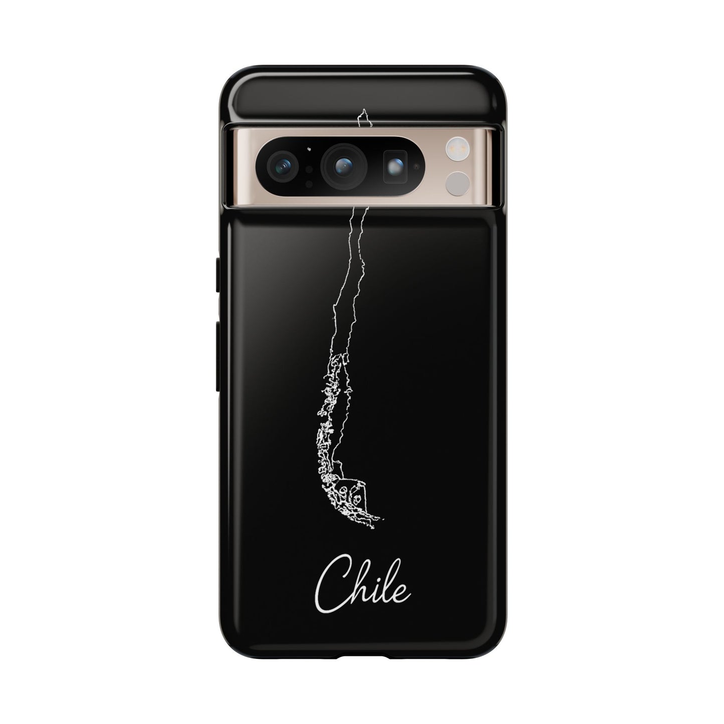 Chile Outline Phone Case – Minimal Country Map Tough Case (iPhone, Samsung, Pixel)