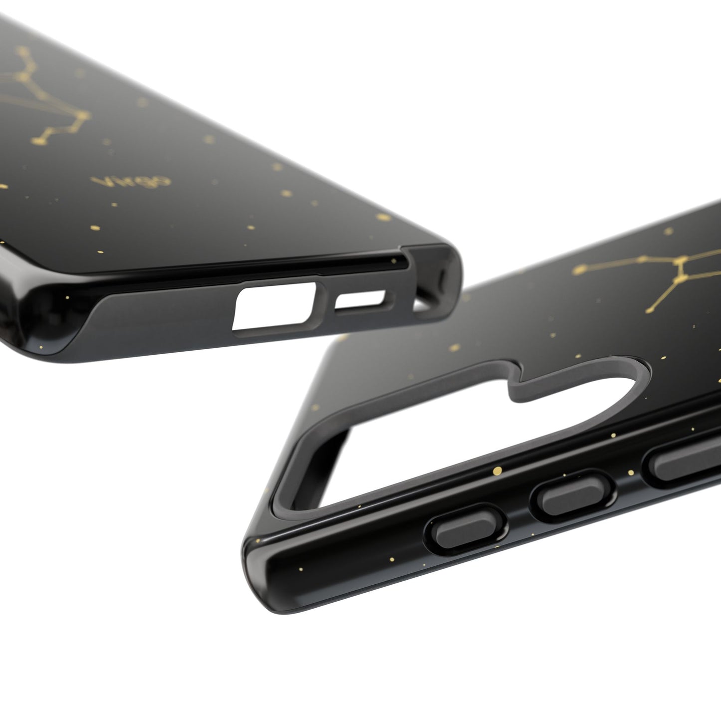 Virgo Zodiac Constellation Phone Case – Luxe Gold Celestial Cover