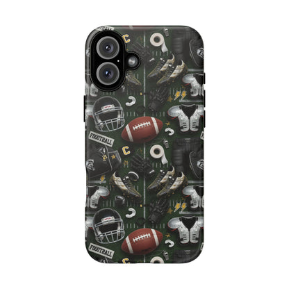 Football Pattern Phone Case – Sports Fan Tough Protective Game Day Case