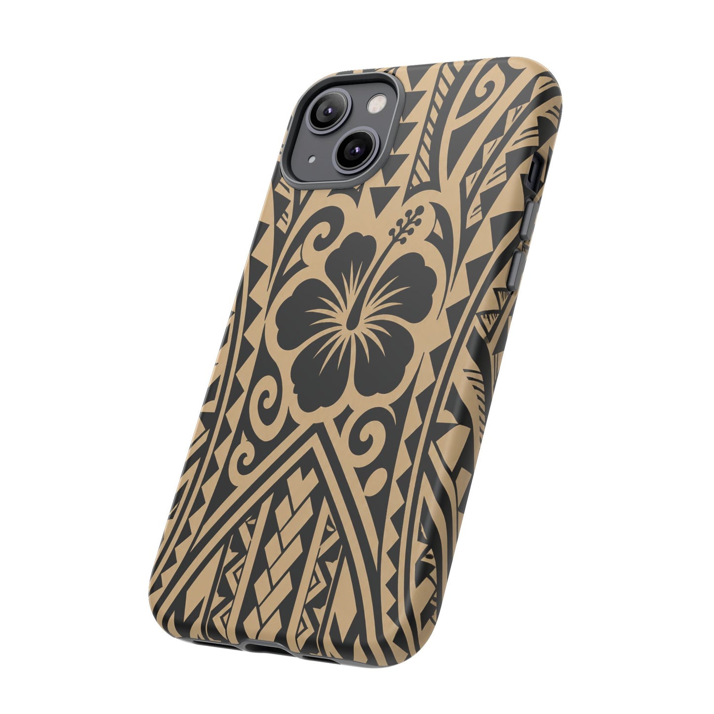 Polynesian Tribal Hawaiin Hibiscus Phone Case for iPhone Samsung Galaxy