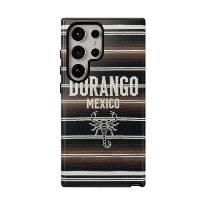 Durango Mexico Phone Case | Serape Scorpion Western Design | Mexican Heritage Tough Case for iPhone & Samsung