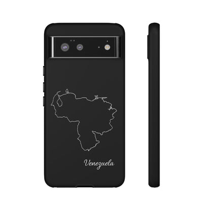 Venezuela Outline Phone Case – Minimal Country Map Tough Case (iPhone, Samsung, Pixel)