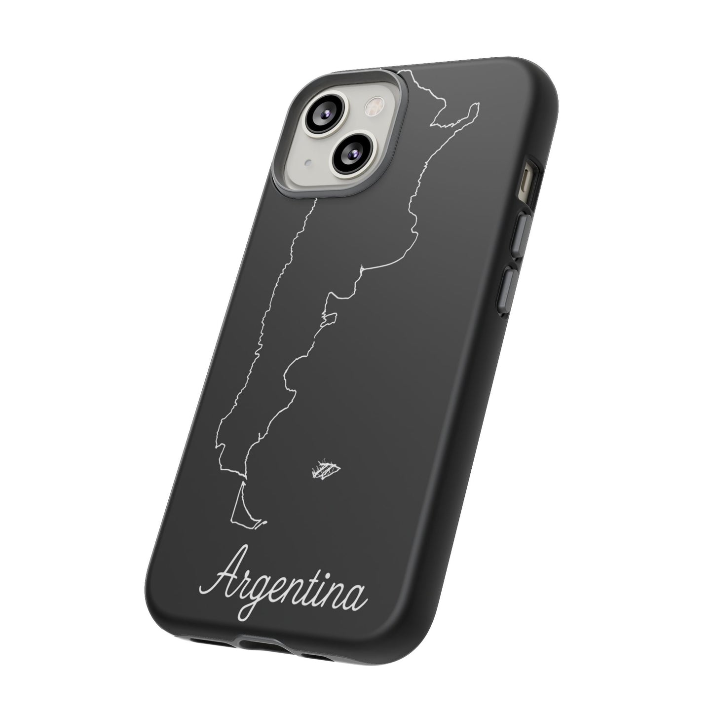 Argentina Outline Phone Case – Minimal Country Map Tough Case (iPhone, Samsung, Pixel)