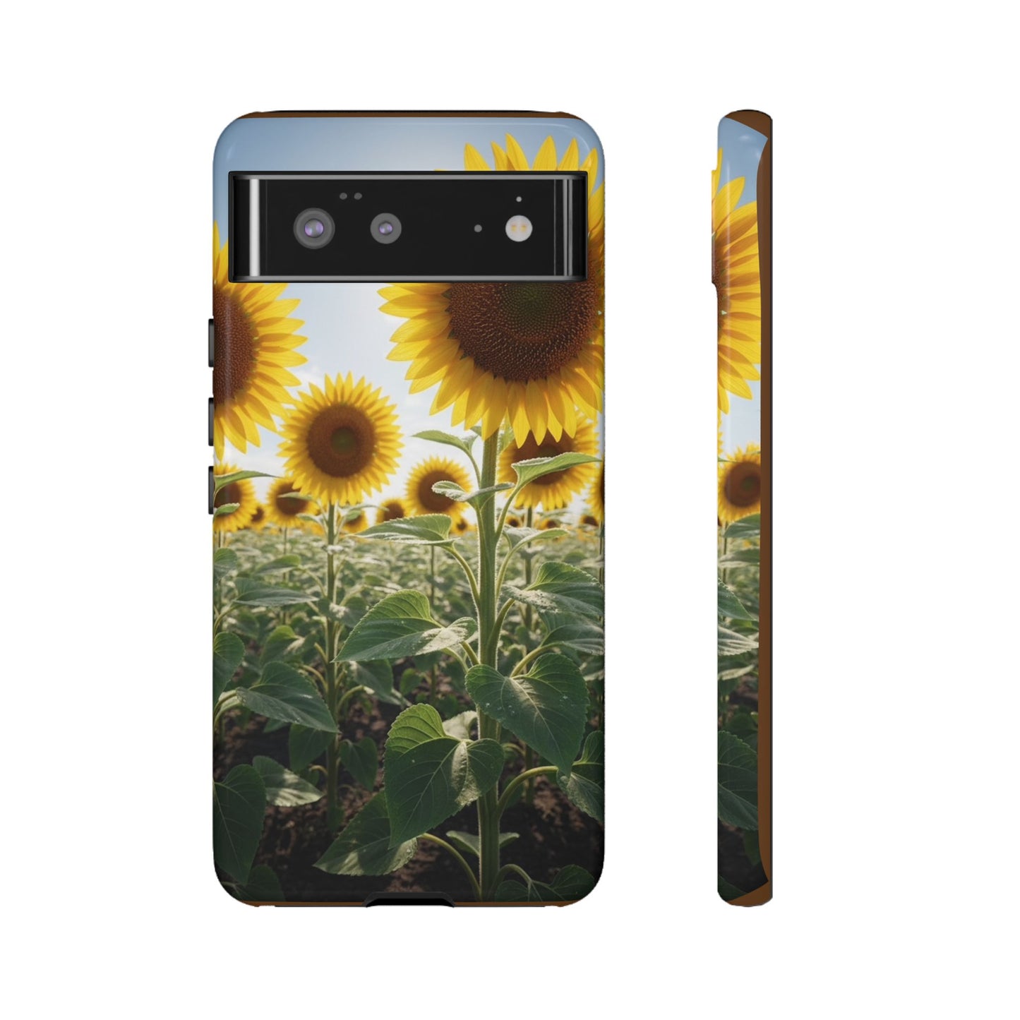 Sunflower Field Phone Case | Golden Hour Floral Aesthetic | Bright Summer Tough Case
