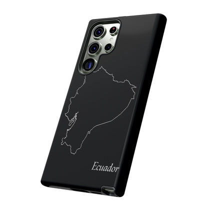 Ecuador Outline Phone Case – Minimal Country Map Tough Case (iPhone, Samsung, Pixel)