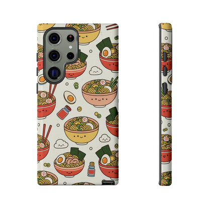 Kawaii Ramen Phone Case – Cute Japanese Food Pattern | Noodle Bowl Aesthetic Case