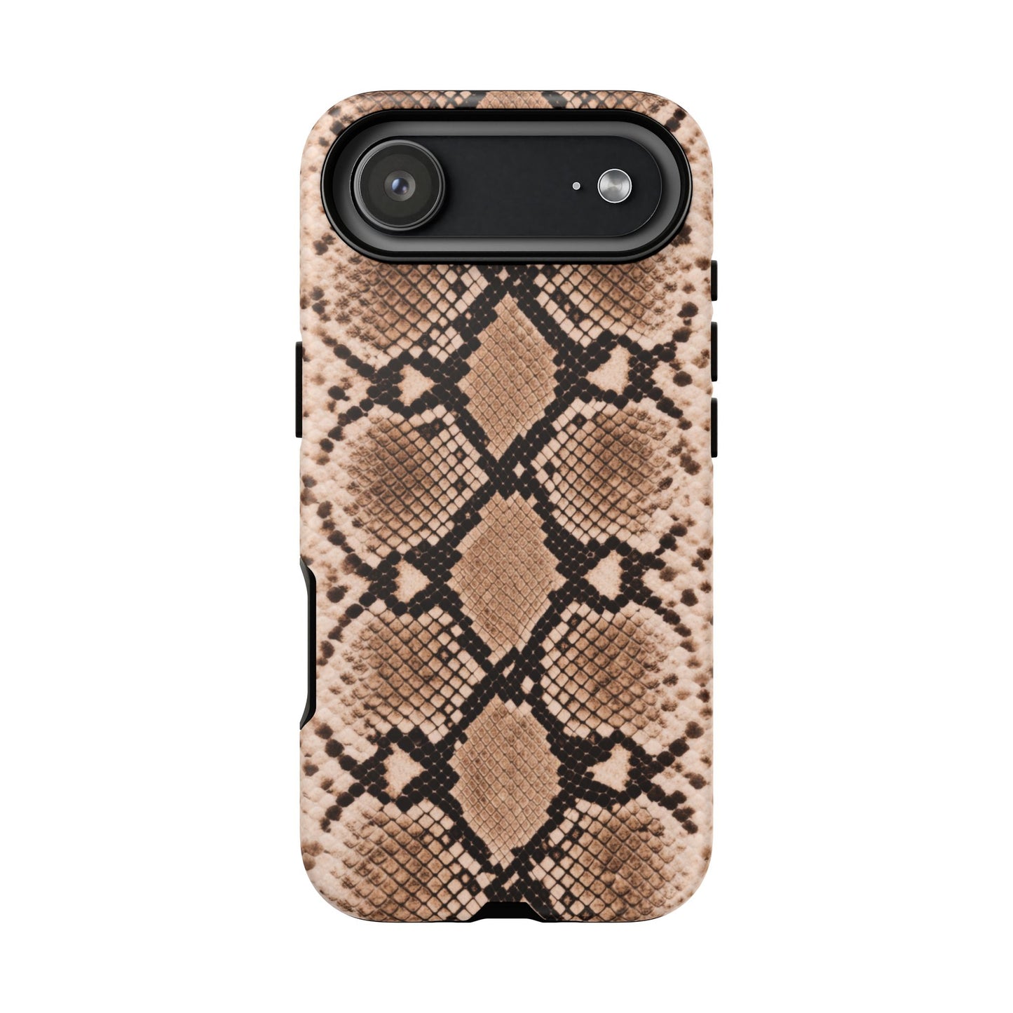 Snake Print Phone Case – Brown Python Pattern Slim Protective Cover for Iphone, Samsung Galaxy and Pixel